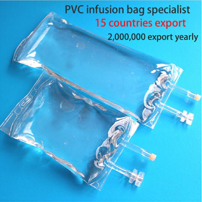 Medical Infusion Bags Disposable PVC 100ml 250ml 1000ml 2000ml Dehp Free IV Bags IV Fluid Solution Bags