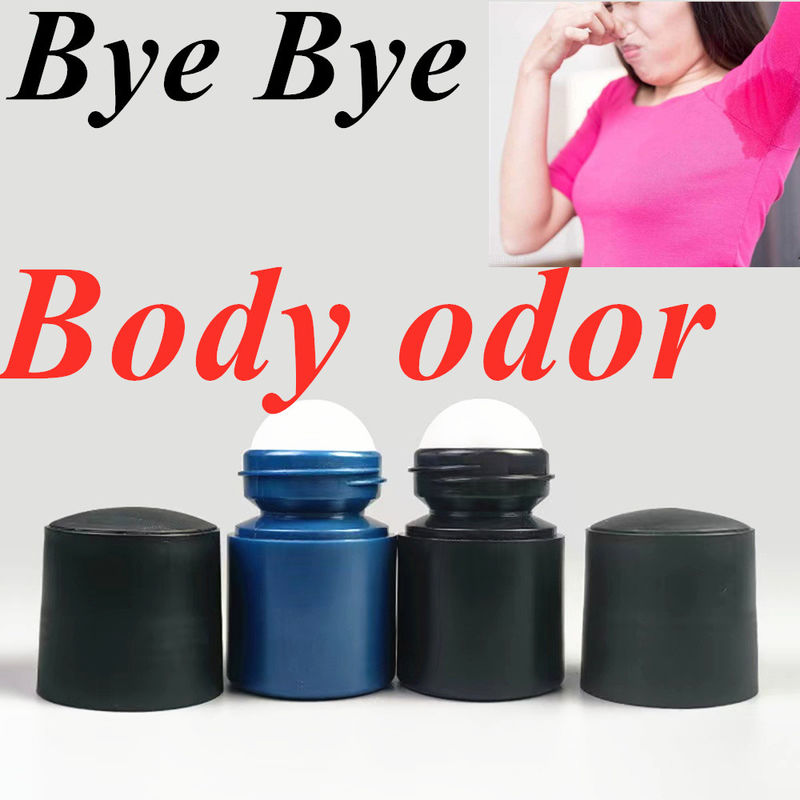 50 میلی لیتر بطری پلاستیکی خالی سیاه HDPE رول پلاستیکی روی دیودورانت بطری ضد شفاف با پوشش سیاه