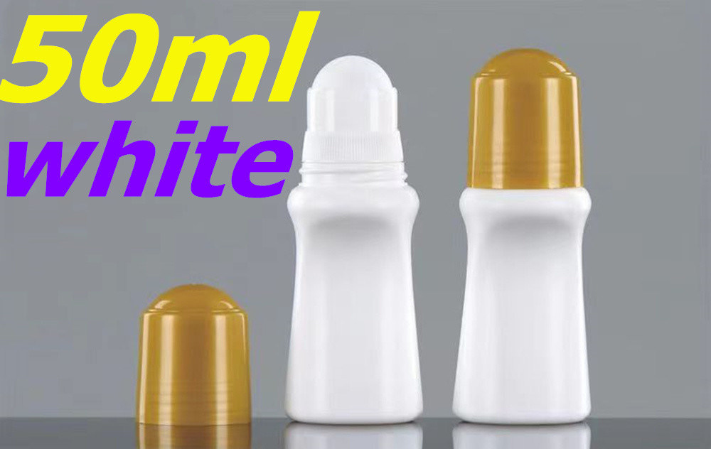 بطری لوله ای 50 میلی لیتر روغن ضروری آرایشی پلاستیکی HDPE سفید روی بطری