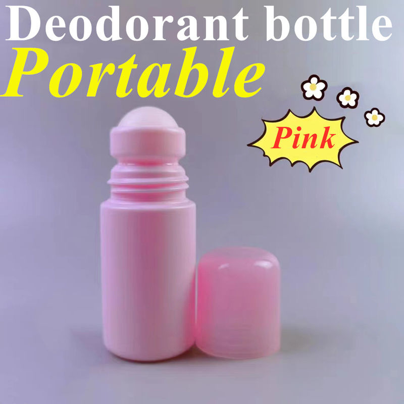 50 میلی لیتر 60 میلی لیتر روغن ضروری بوی بدن زیر بغل مراقبت از پوست پلاستیک HDPE ضد عطر ضد عرق پلاستیک رول روی بطری