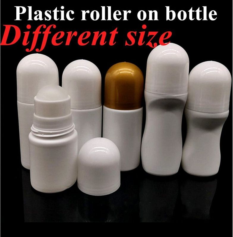 تابستان سفارشی جدیدترین طراحی 30 میلی لیتر 50 میلی لیتر 60 میلی لیتر بازپرداخت شده سفید HDPE ضد عطر رول پلاستیکی روی بطری