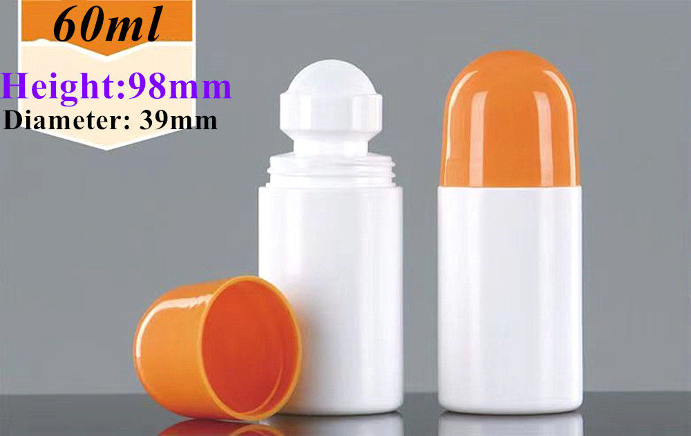 30 میلی لیتر 50 میلی لیتر HDPE پلاستیکی Deodorant خالی روغن ضروری رول بر روی پلاستیک بطری بوی بدن عطر پلاستیکی رول بر روی بطری