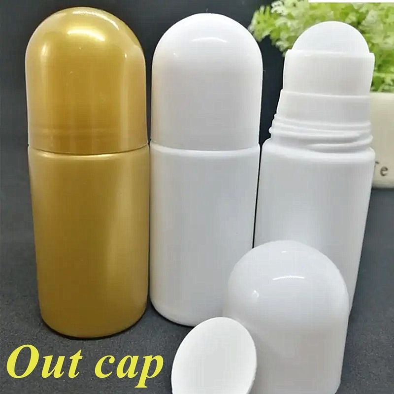 30 میلی لیتر 50 میلی لیتر HDPE پلاستیکی Deodorant خالی روغن ضروری رول بر روی پلاستیک بطری بوی بدن عطر پلاستیکی رول بر روی بطری