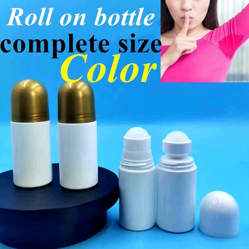 30 میلی لیتر 50 میلی لیتر 60 میلی لیتر HDPE پلاستیک سفید پلاستیک ضد عطر روغن ضروری رول روی بطری با توپ رول