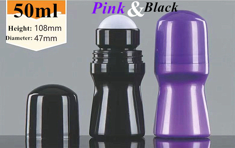 30ml 50ml 60ml HDPE رول پلاستیکی بر روی بطری دئوودورنت بطری خالی بطری دئوودورنت ظرف بطری با بال رولر