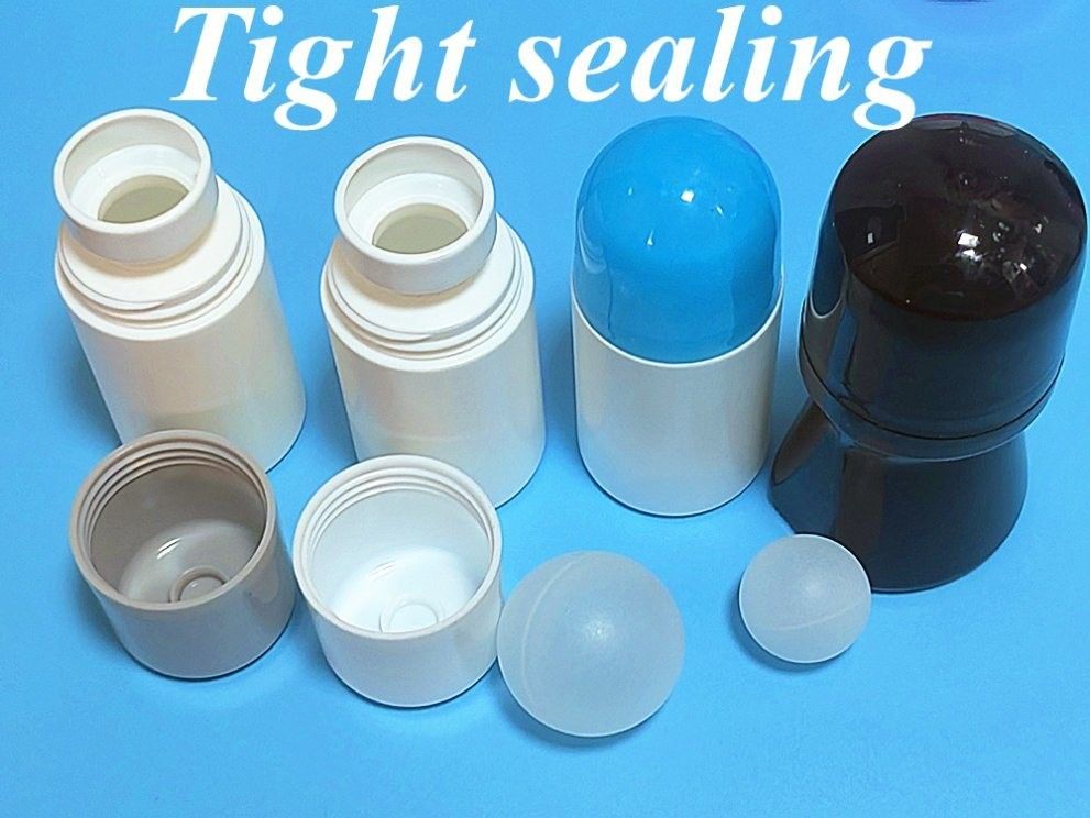 30ml 50ml 60ml HDPE رول پلاستیکی بر روی بطری دئوودورنت بطری خالی بطری دئوودورنت ظرف بطری با بال رولر