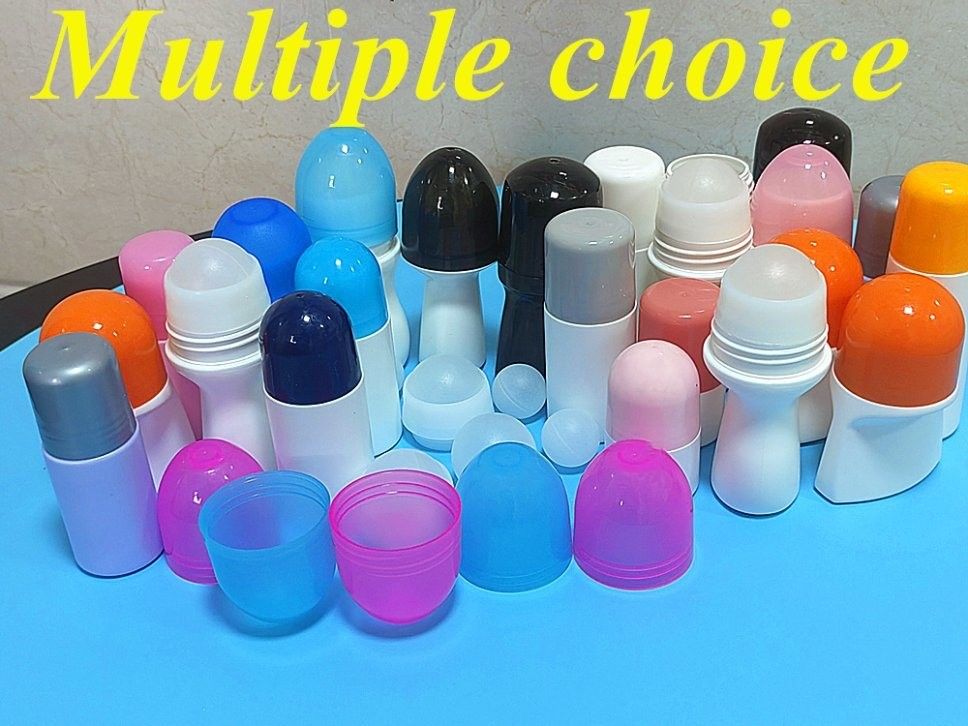 30 میلی لیتر 50 میلی لیتر 60 میلی لیتر بطری رولر پلاستیکی سفید HDPE بطری ضد عطر خالی قابل پر کردن مجدد