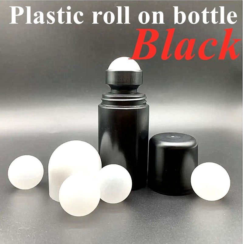 30 میلی لیتر 50 میلی لیتر 60 میلی لیتر بطری رولر پلاستیکی سفید HDPE بطری ضد عطر خالی قابل پر کردن مجدد