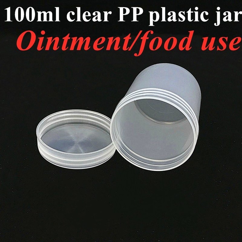 دهان گسترده 150g 250g 500g 1000g سفید سیاه آبی بالسم لب پاک کن ظرف خالی دور PP روغن پلاستیکی ظرف آرایشی
