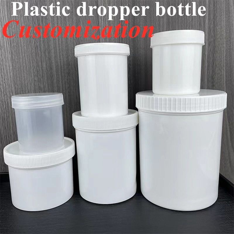 لوکس 150g 250g 500g 1000g خالی سفید سیاه آبی شفاف لوازم آرایشی صورت بدن دو طرفه شیشه آرایشی PP