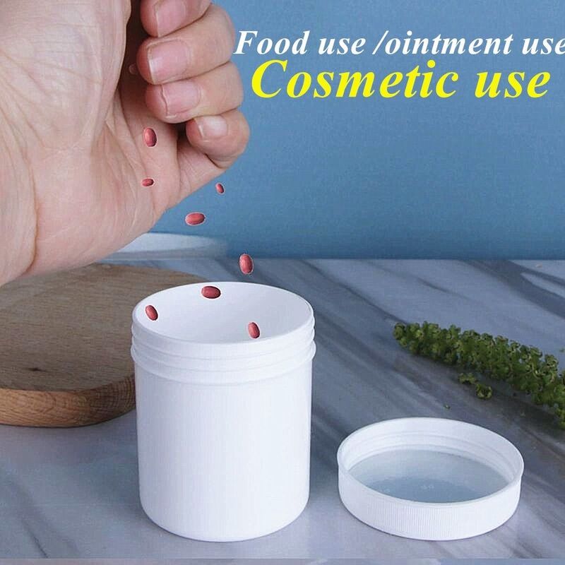 لوکس 150g 250g 500g 1000g خالی سفید سیاه آبی شفاف لوازم آرایشی صورت بدن دو طرفه شیشه آرایشی PP