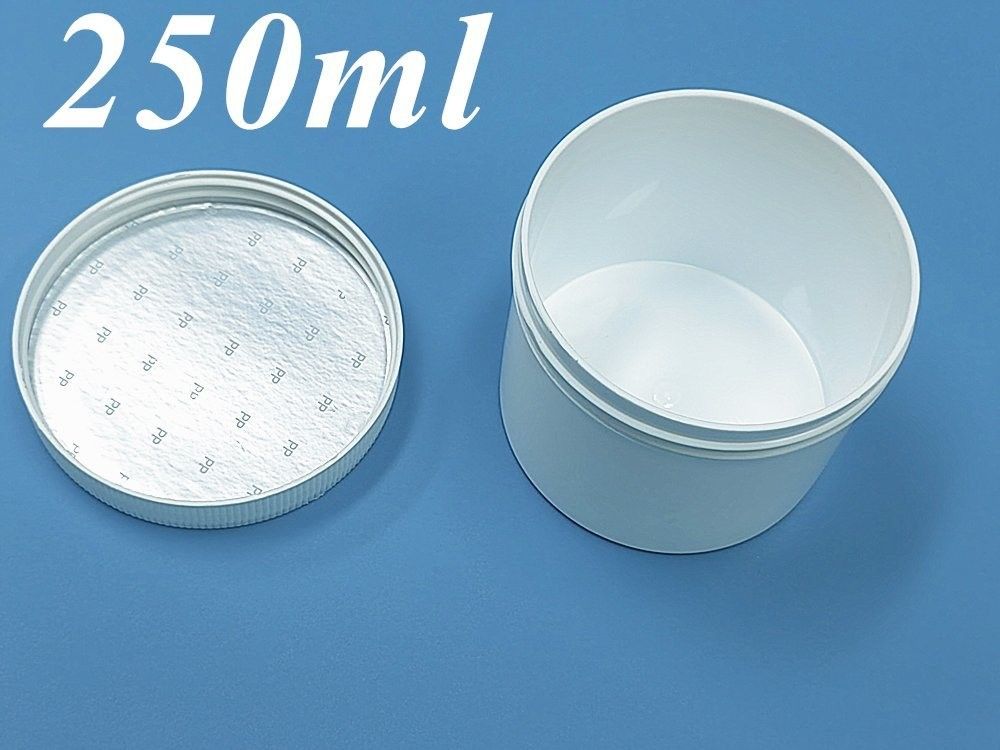 150 میلی لیتر 250 میلی لیتر 500 میلی لیتر 1000 میلی لیتر دهان گسترده بدن کرم صورت بطری سفید مرهم PP ظروف دهان گسترده آرایشی بطری پلاستیکی