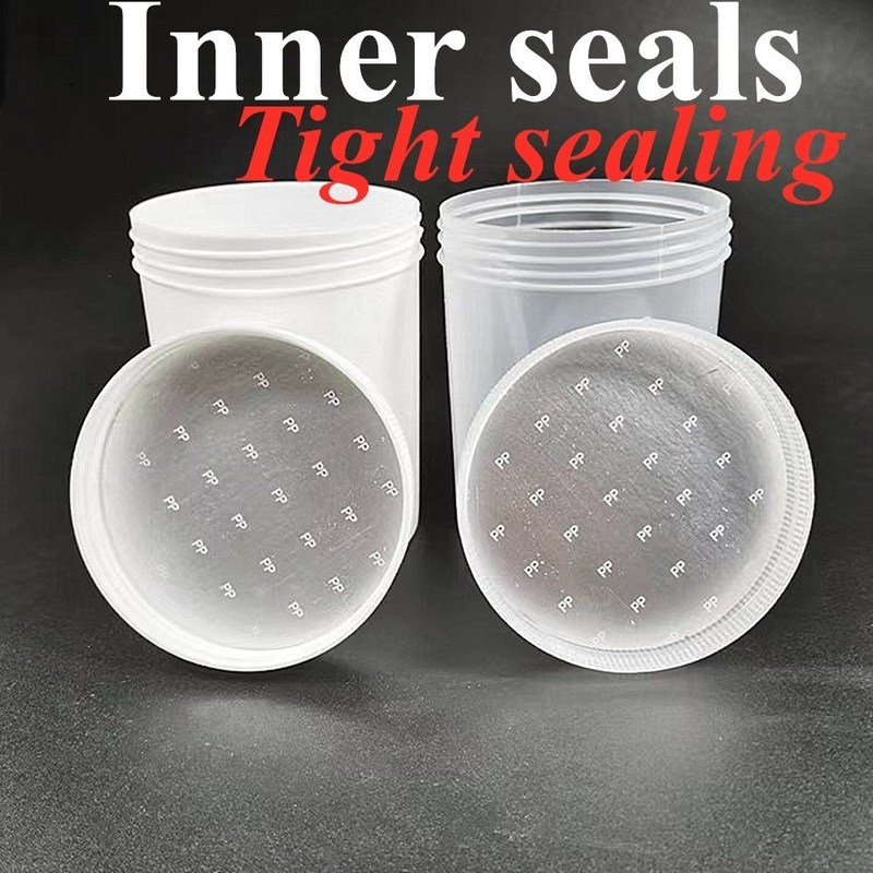 ارزان 150g 250g 500g 1000g لوکس ظرف های آرایشی خالی PP کرم صورت موهای بدن ظرف آرایشی با کلاه پیچ