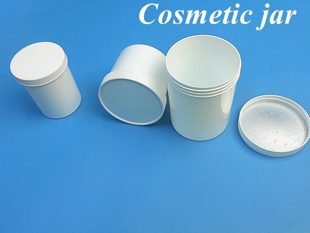 آبی سفید شفاف سیاه قرمز دهان گسترده کرم صورت پی پی شیشه آرایشی شیشه پلاستیکی برای استفاده از کرم پماد بدن