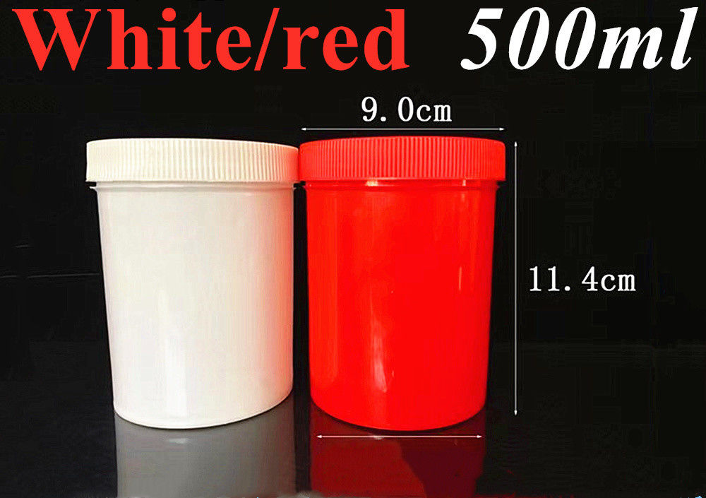 150g 250g 500g خالی سیاه سفید آبی قرمز شفاف یک دیواره PP پلاستیکی لوازم آرایشی مراقبت از پوست لوشن بدن ظرف آرایشی
