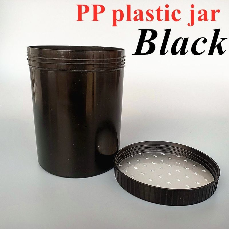 150g 250g 500g خالی سیاه سفید آبی قرمز شفاف یک دیواره PP پلاستیکی لوازم آرایشی مراقبت از پوست لوشن بدن ظرف آرایشی