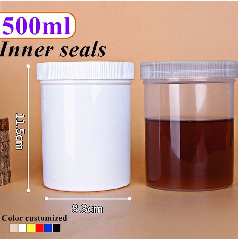 250 میلی لیتر 0.5 لیتر 1 لیتر پی پی شیشه های آرایشی شیشه های پلاستیکی ظروف برای محصولات آرایشی