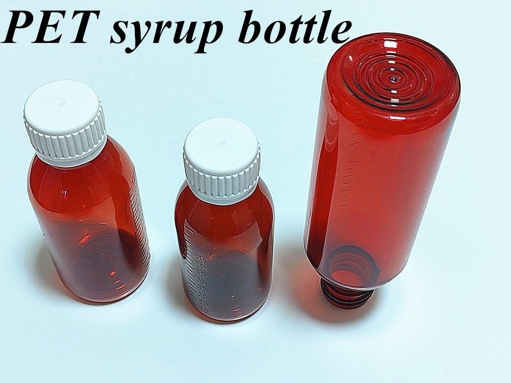 3 اونس 4 اونس 5 اونس بطری سیروپ پلاستیکی خالی دور دارو استفاده از پالتو بسته پزشکی سرفه سیروپ بطری با سرپوش پیچ