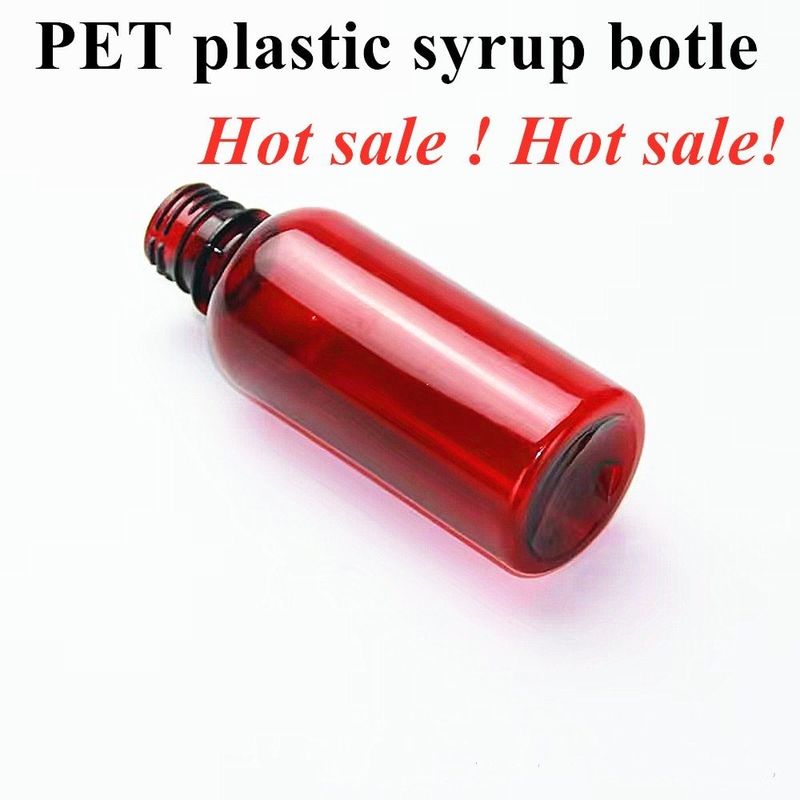 بطری سیروپ سرفه 100 میلی لیتر 120 میلی لیتر بطری پلاستیکی مایع خوراکی بطری پلاستیکی PET خالی دور آبنبات سیروپ پلاستیکی