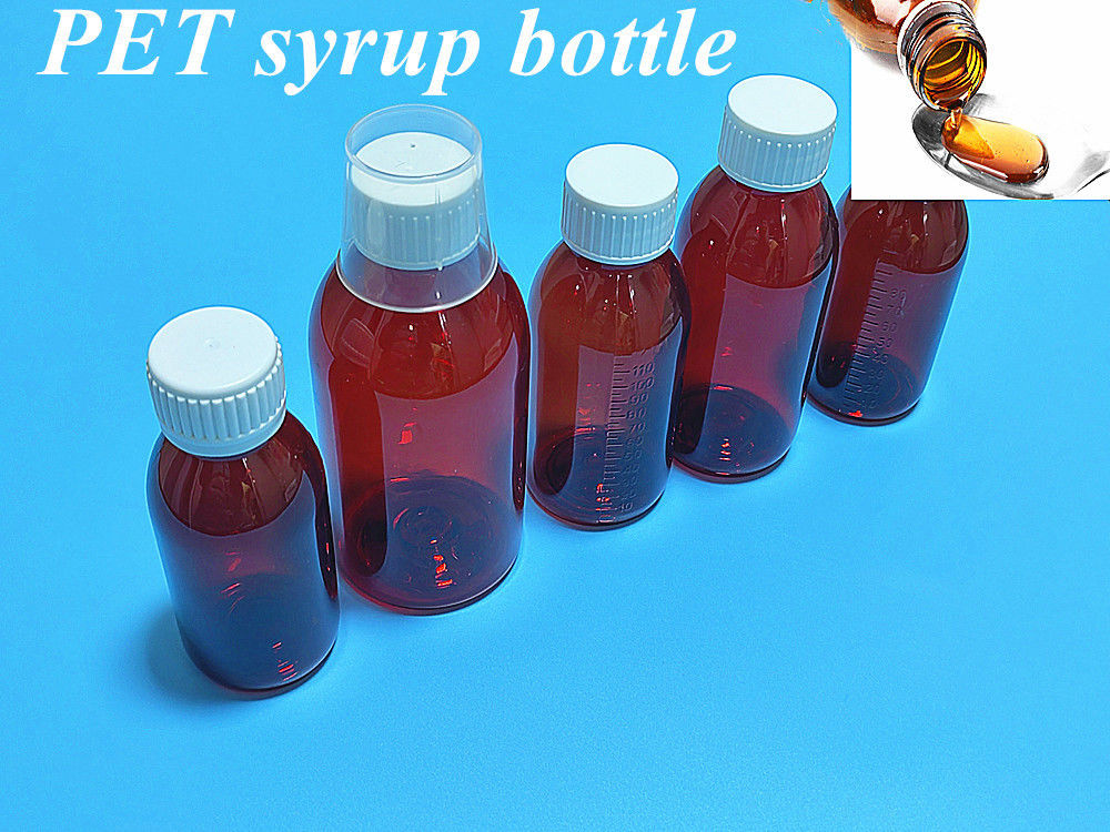 100ml 120ml بطری آبمیوه آبمیوه پلاستیکی مایع با بند پیچ خالی دور PET آبمیوه آبمیوه بطری پلاستیکی