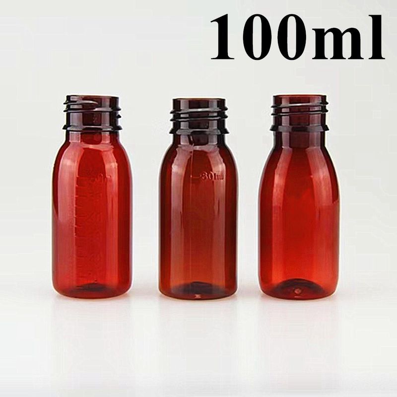 100ml 120ml بطری آبمیوه آبمیوه پلاستیکی مایع با بند پیچ خالی دور PET آبمیوه آبمیوه بطری پلاستیکی