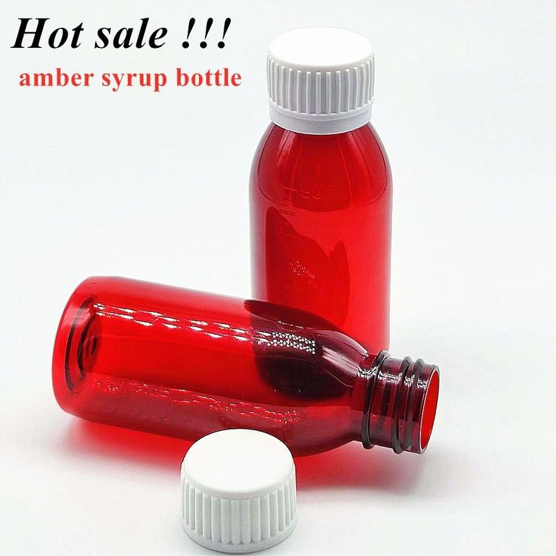 100ml 120ml بطری آبمیوه آبمیوه پلاستیکی مایع با بند پیچ خالی دور PET آبمیوه آبمیوه بطری پلاستیکی