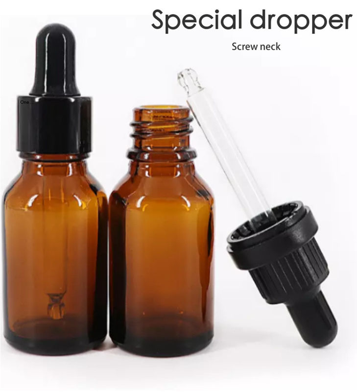 5ml 15ml 20ml 30ml 50ml بسته بندی آرایشی بسته بندی پلاستیکی گرد گردنبند صورت روغن ضروری زردچوبه بطری قطره ای روغن ضروری