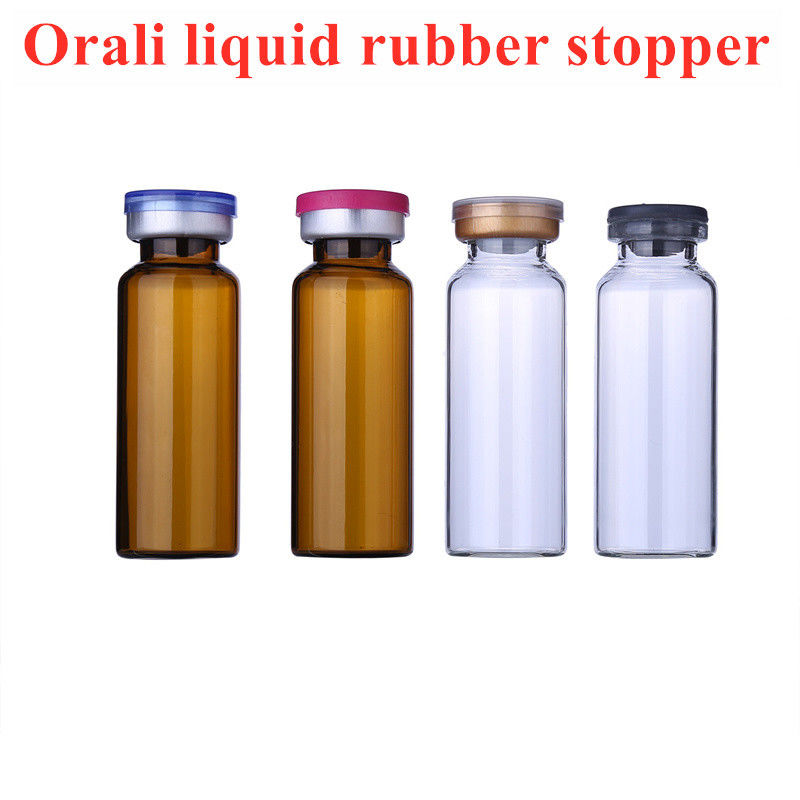 13mm 20mm 32mm استفاده پزشکی آبی خاکستری لیوفیلیزاسیون بوتیل لاستیک روکش برای بطری شیشه ای بطری ورودی شیشه ای