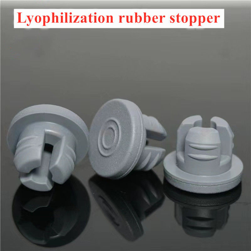 13mm 32mm پلاگین لاستیکی خاکستری بوتیل لاستیکی پزشکی بند برای تزریق شیشه شیشاب شیشاب استفاده از بطری تزریق شیشه