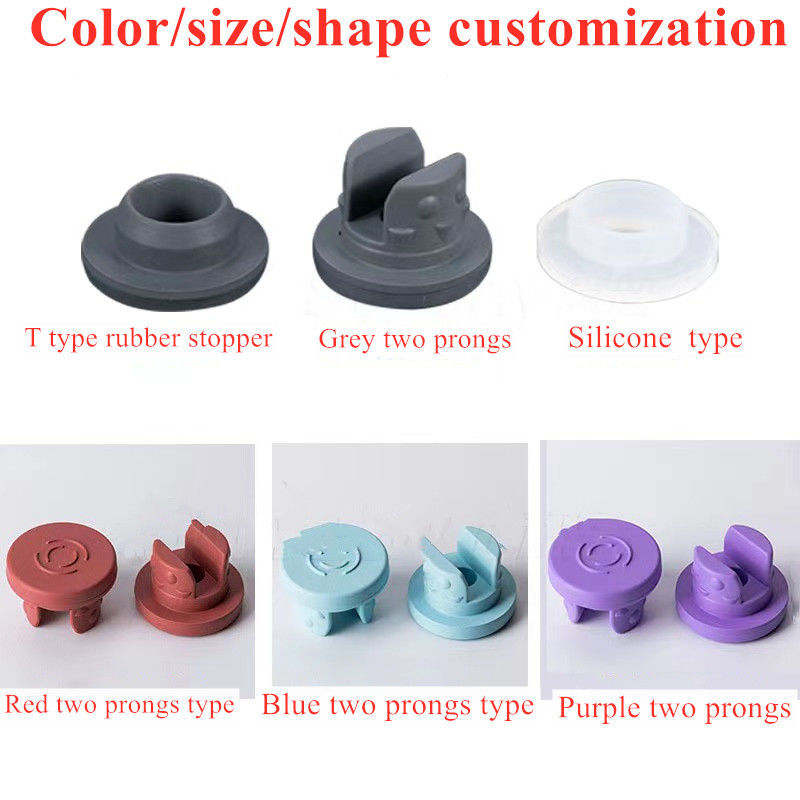13mm 32mm پلاگین لاستیکی خاکستری بوتیل لاستیکی پزشکی بند برای تزریق شیشه شیشاب شیشاب استفاده از بطری تزریق شیشه