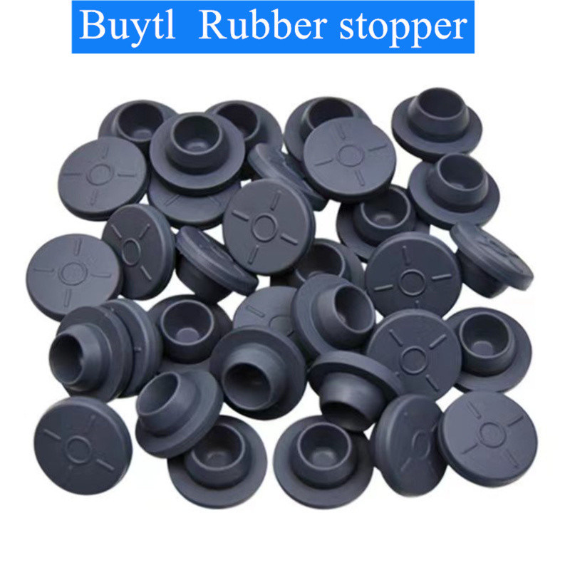 انطباق با GMP 13mm 20mm 23mm 28mm 32mm فلک گرد پزشکی بوتیل لاستیکی برای بطری تزریق شیشه ای