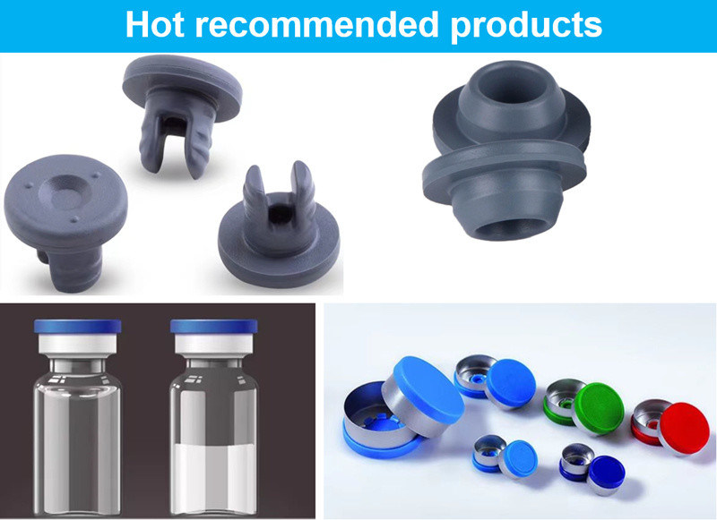 انطباق با GMP 13mm 20mm 23mm 28mm 32mm فلک گرد پزشکی بوتیل لاستیکی برای بطری تزریق شیشه ای