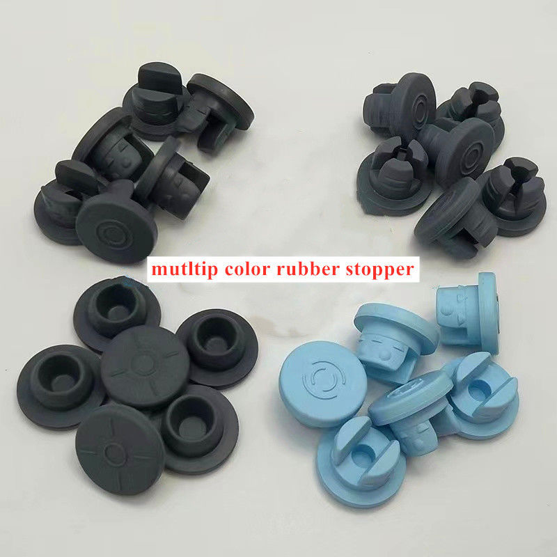 28mm 32mm اتیلن اکسید مواد مصرفی پزشکی استریلیزه شده Bromo Butyl Stoppers سرپوش های لاستیکی برای بطری تزریق شیشه ای