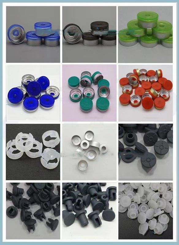 28mm 32mm اتیلن اکسید مواد مصرفی پزشکی استریلیزه شده Bromo Butyl Stoppers سرپوش های لاستیکی برای بطری تزریق شیشه ای
