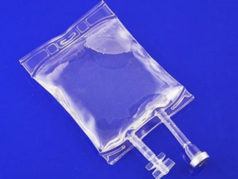 کیسه ورودی PVC خالی پزشکی کیسه ورودی 100ml 250 Cc 500cc کیسه ورودی PVC دو پورت IV