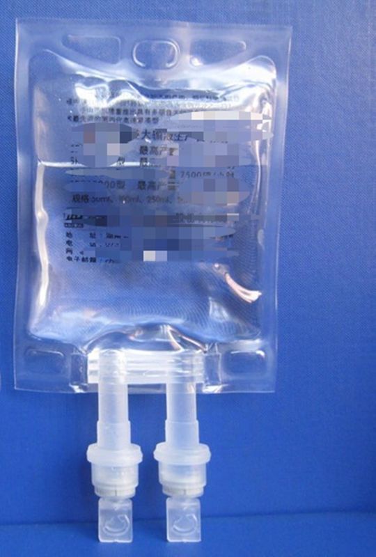 آزمایشگاه بیمارستان دامپزشکی 100 میلی لیتر 250 میلی لیتر کیسه ورودی پزشکی غیر PVC IV کیسه محلول مایع