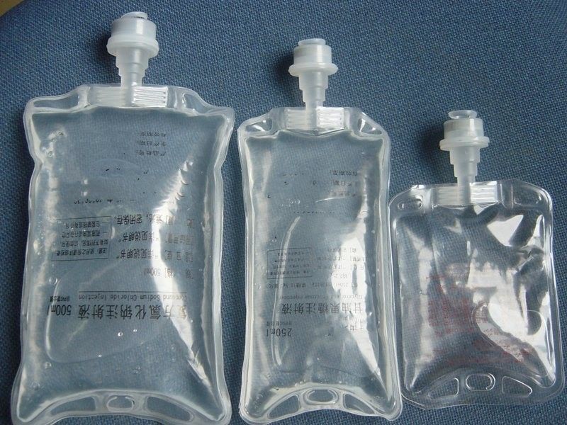 آزمایشگاه بیمارستان دامپزشکی 100 میلی لیتر 250 میلی لیتر کیسه ورودی پزشکی غیر PVC IV کیسه محلول مایع