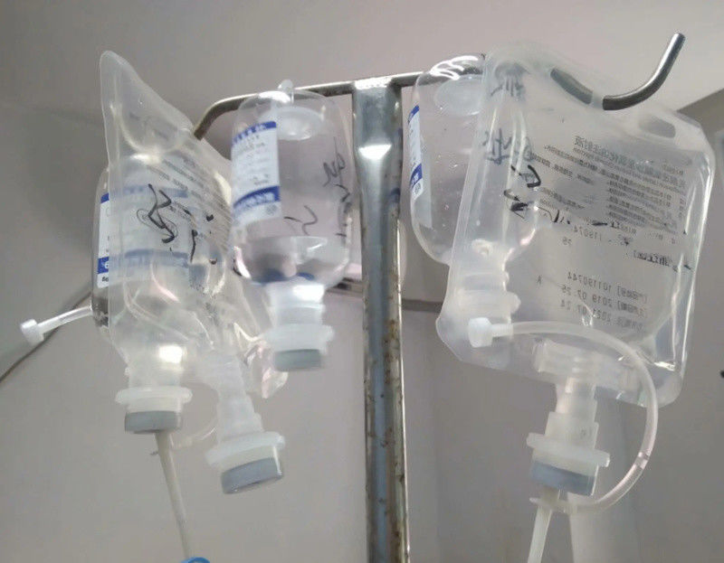 100ml 250ml 500ml کیسه تزریقی محلول سالین PVC کیسه تزریقی یکبار مصرفی تحت فشار IV Non PVC