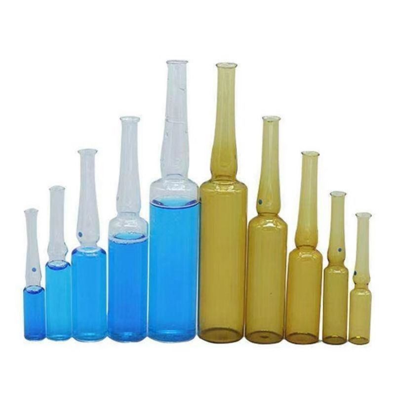 2ml 3ml 5ml 10ml 20ml سرم ضد پیری شفاف برای مراقبت از پوست آمبر تزریق آمپول های شیشه ای خالی برای تزریق