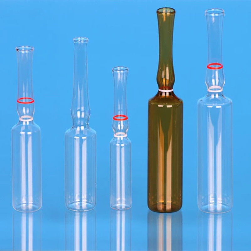 2ml 3ml 5ml 10ml 20ml سرم ضد پیری شفاف برای مراقبت از پوست آمبر تزریق آمپول های شیشه ای خالی برای تزریق