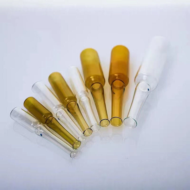 1ml 2ml 5ml 10ml 20ml آمپول شیشه ای استاندارد چینی و ISO آمپول شیشه ای یکبار مصرف دارویی بوروسیلیکات