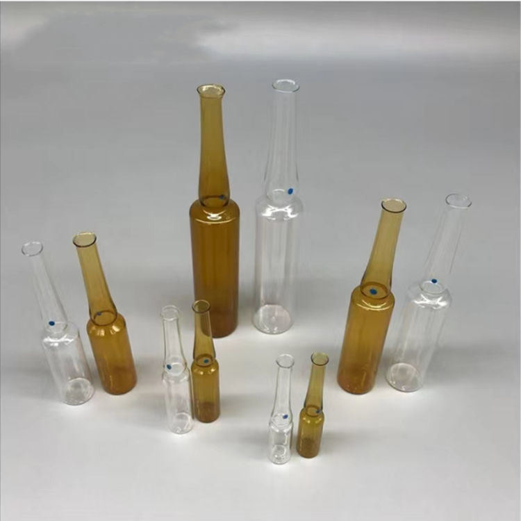 1ml 2ml 5ml 10ml 20ml آمپول شیشه ای استاندارد چینی و ISO آمپول شیشه ای یکبار مصرف دارویی بوروسیلیکات