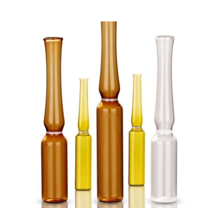 1ml5ml 10ml 20ml لوازم آرایشی مراقبت از پوست داروسازی شیشه آمپول رنگ حلقه لوگو چاپ صفحه نمایش چاپ فرم B