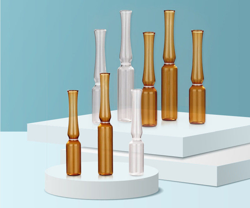 1ml 2ml 5ml 10ml YBB USP آمپول های شیشه ای بوروسیلیکات خالی برای تزریق آمپول شیشه ای زرد شفاف برای فارماک