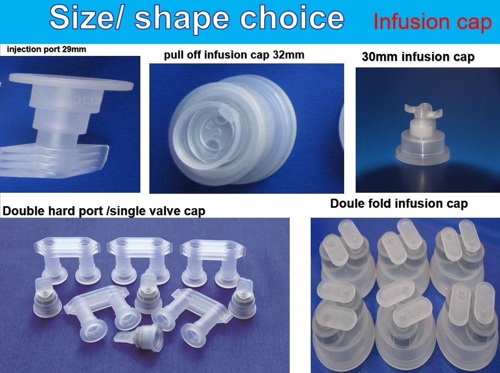 29mm 30mm PP Cap Pull-off برای کیسه های تزریق غیر PVC Film IV Euro Cap برای بطری تزریق پلاستیکی