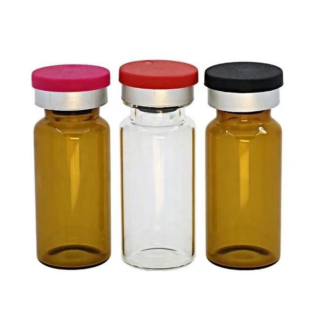 5 میلی لیتر 7 میلی لیتر 10 میلی لیتر آبنبات شفاف کم خنثی شیشه Borosilicate لوله ای شیک کوچک برای تزریق