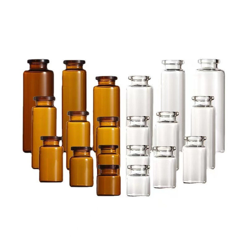 5 میلی لیتر 10 میلی لیتر 20 میلی لیتر آمبر Clear Crimp Neck Vial Tubular Glass Vial بطری تزریقی برای واکسن آنتی بیوتیک
