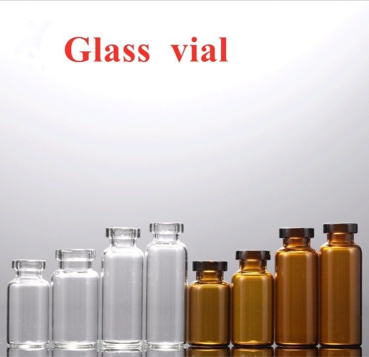 5ml 7ml 10ml Clear Amber Medicine Crimp Top Tubular Sterilize بطری های تزریقی شیشه ای با روکش لاستیکی