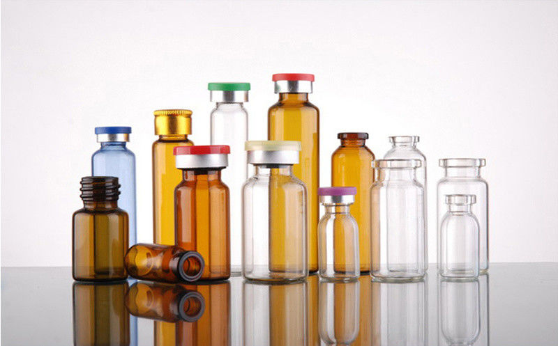 5ml 7ml 10ml Clear Amber Medicine Crimp Top Tubular Sterilize بطری های تزریقی شیشه ای با روکش لاستیکی