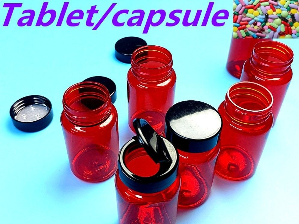 100cc 150cc PET کپسول پلاستیکی بطری دارویی قرص ویتامین بطری ظرف بطری کپسول پلاستیکی بطری